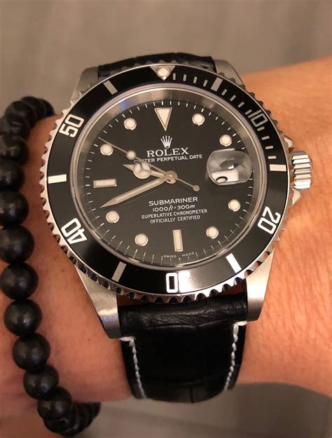 rolex watch men leather|rolex watches men original.